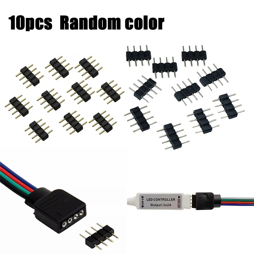 100x 4pin RGB Connector Double Male 4 Pin Needle SMD 5050 3528 LED Ribbon Strips Strip DIY Lights Insert Light Accessories
100x 4pin RGB Connector Double Male 4 Pin Needle SMD 5050 3528 LED Ribbon Strips Strip DIY Lights Insert Light Accessories