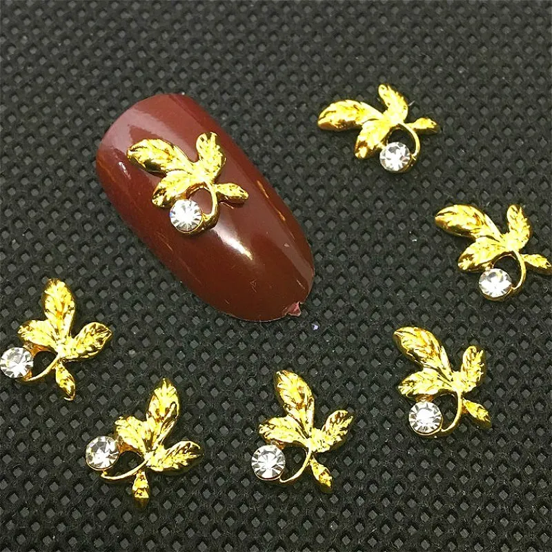10 Pcs Bling Nail Art Gold Decorations Leaves Charms Metal Decors Glitter Women Manicure Supplies Japanese Nail Diamonds Jewelry
10 Pcs Bling Nail Art Gold Decorations Leaves Charms Metal Decors Glitter Women Manicure Supplies Japanese Nail Diamonds Jewelry