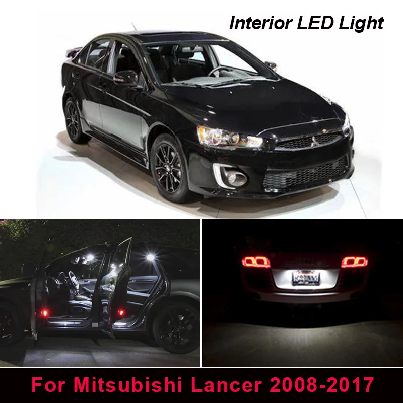 8X лампы светодиодный светильник Интерьер комплект Ксеноновые белые для Mitsubishi