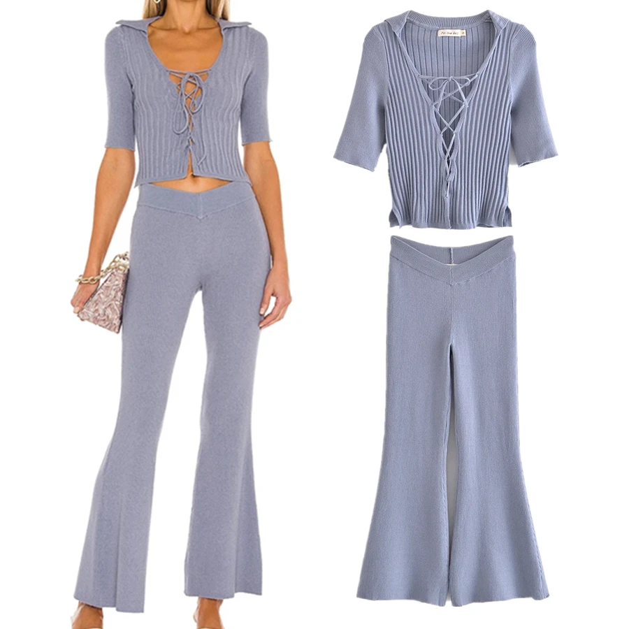 Withered Ins Fashion Blogger Vintage Knitted Bandage Hollow Out Sexy Harajuku Tshirt Women Tops Knitted Flare Pants Women Sets
Withered Ins Fashion Blogger Vintage Knitted Bandage Hollow Out Sexy Harajuku Tshirt Women Tops Knitted Flare Pants Women Sets