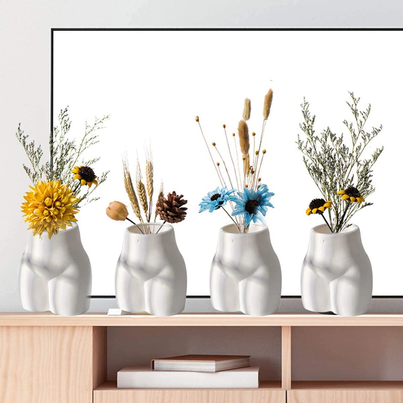 Flower Pot, Human Body Ceramic Craftwork Decorative Desktop Decor for Home Office Shops, White New Style 2021
Flower Pot, Human Body Ceramic Craftwork Decorative Desktop Decor for Home Office Shops, White New Style 2021