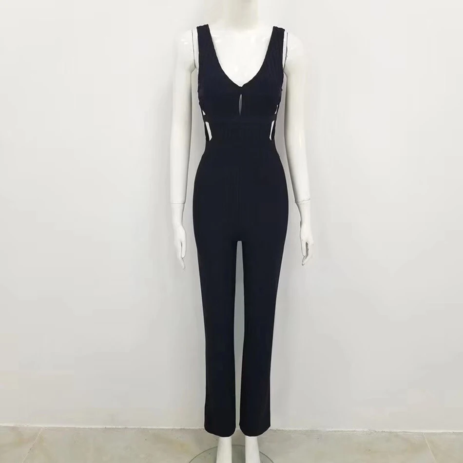 Ailigou 2019 Winter New Women'S Bodycon Bandage Jumpsuit Sexy V-Neck Open Back Hollow Party Jumpsuit Vestidos
Ailigou 2019 Winter New Women'S Bodycon Bandage Jumpsuit Sexy V-Neck Open Back Hollow Party Jumpsuit Vestidos