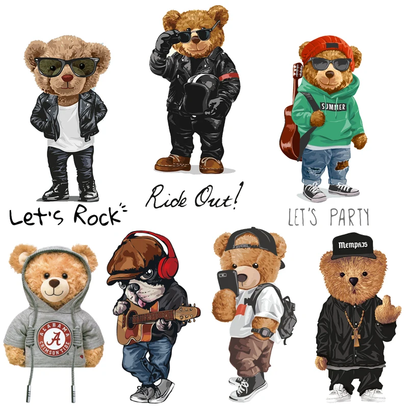 Iron on transfers for clothes Cool bear stickers iron on heat transfer thermo Stickers patches on clothing patch stripes badge
Iron on transfers for clothes Cool bear stickers iron on heat transfer thermo Stickers patches on clothing patch stripes badge