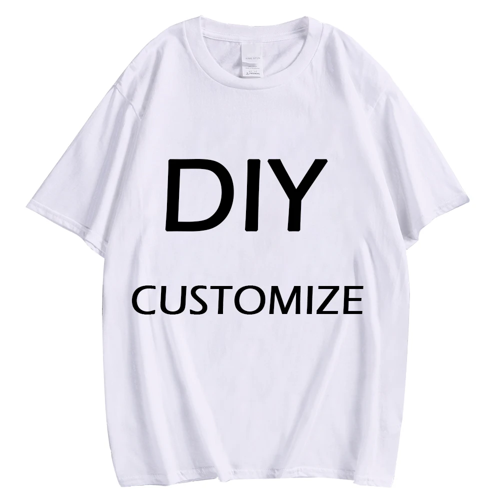 

CLOOCL 100% Cotton DIY T-shirts 3D Print White Cotton T shirts Brand Logo/Picture Design Custom Pullovers XS-7XL