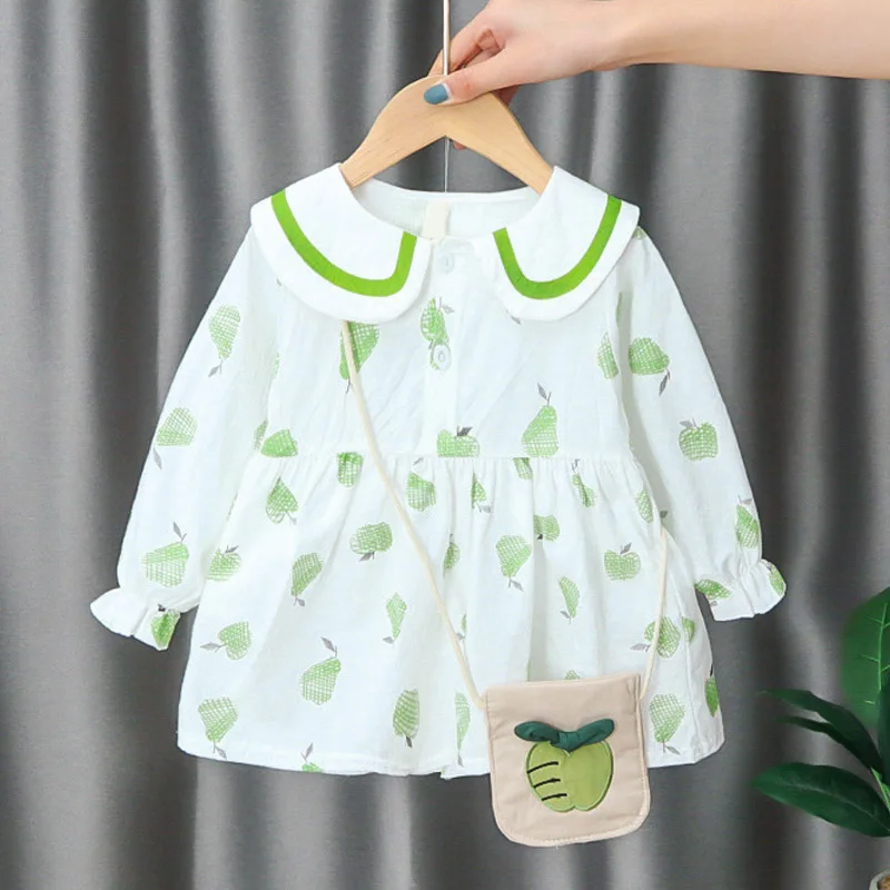 Newborns Bebes Spring Autumn Fall Dress With Bag Casual Cute Dresses Infan Girl Fruits Print Clothes Princess Toddler Vestidos
Newborns Bebes Spring Autumn Fall Dress With Bag Casual Cute Dresses Infan Girl Fruits Print Clothes Princess Toddler Vestidos