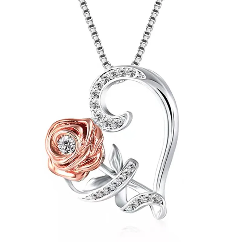 2021 Trendy New Products Necklace For Women Stainless Steel Jewelry Love Roses Zircon Anniversary Gifts Collares Para Mujer
2021 Trendy New Products Necklace For Women Stainless Steel Jewelry Love Roses Zircon Anniversary Gifts Collares Para Mujer