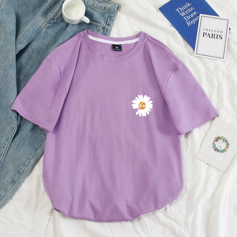 Daisy Printed T Shirt for Men Cotton Unisex Top Streetwear Casual Harajuku Funny Floral Summer Short Sleeve Oversized T-shirt
Daisy Printed T Shirt for Men Cotton Unisex Top Streetwear Casual Harajuku Funny Floral Summer Short Sleeve Oversized T-shirt