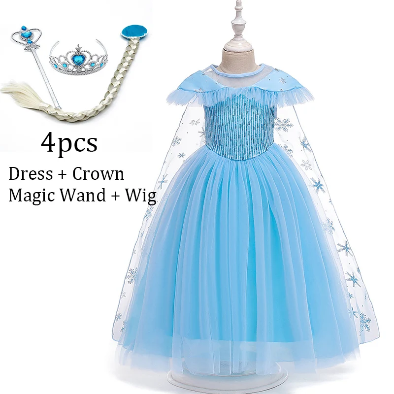 Girls Dress Summer Sequins Kids 2 Elsa Princess Dresses For Girls Cartoon Costume Carnival Cosplay Party Dress Children Clothing
Girls Dress Summer Sequins Kids 2 Elsa Princess Dresses For Girls Cartoon Costume Carnival Cosplay Party Dress Children Clothing