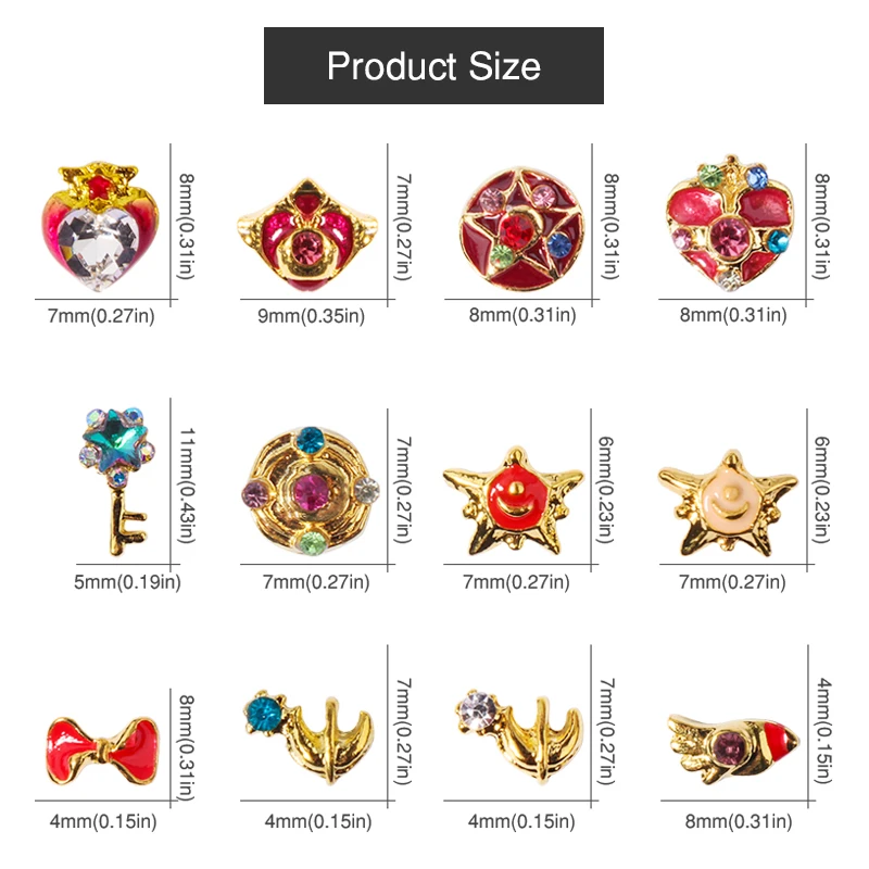 1case 3D Sailor Moon Glitter Design Nail Art Stickers Decals Rhinestones Star Pattern Gold Manicure DIY Decoration Tools
1case 3D Sailor Moon Glitter Design Nail Art Stickers Decals Rhinestones Star Pattern Gold Manicure DIY Decoration Tools