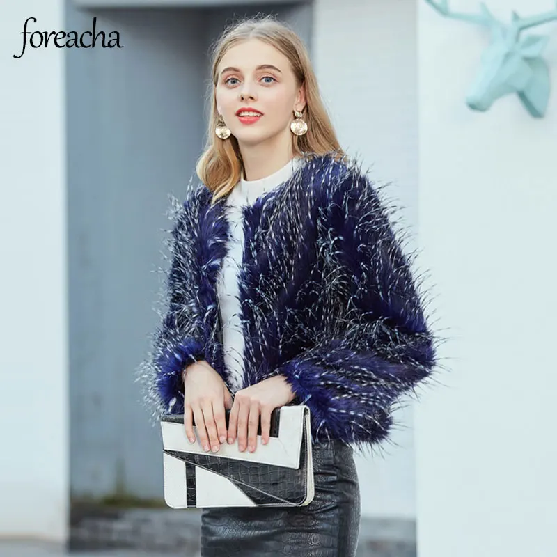 Женское зимнее пальто foreacha M-XXXL, новинка 2021, плюшевый однобортный Кардиган из искусственного меха синего павлина, Женская куртка
Женское зимнее пальто foreacha M-XXXL, новинка 2021, плюшевый однобортный Кардиган из искусственного меха синего павлина, Женская куртка