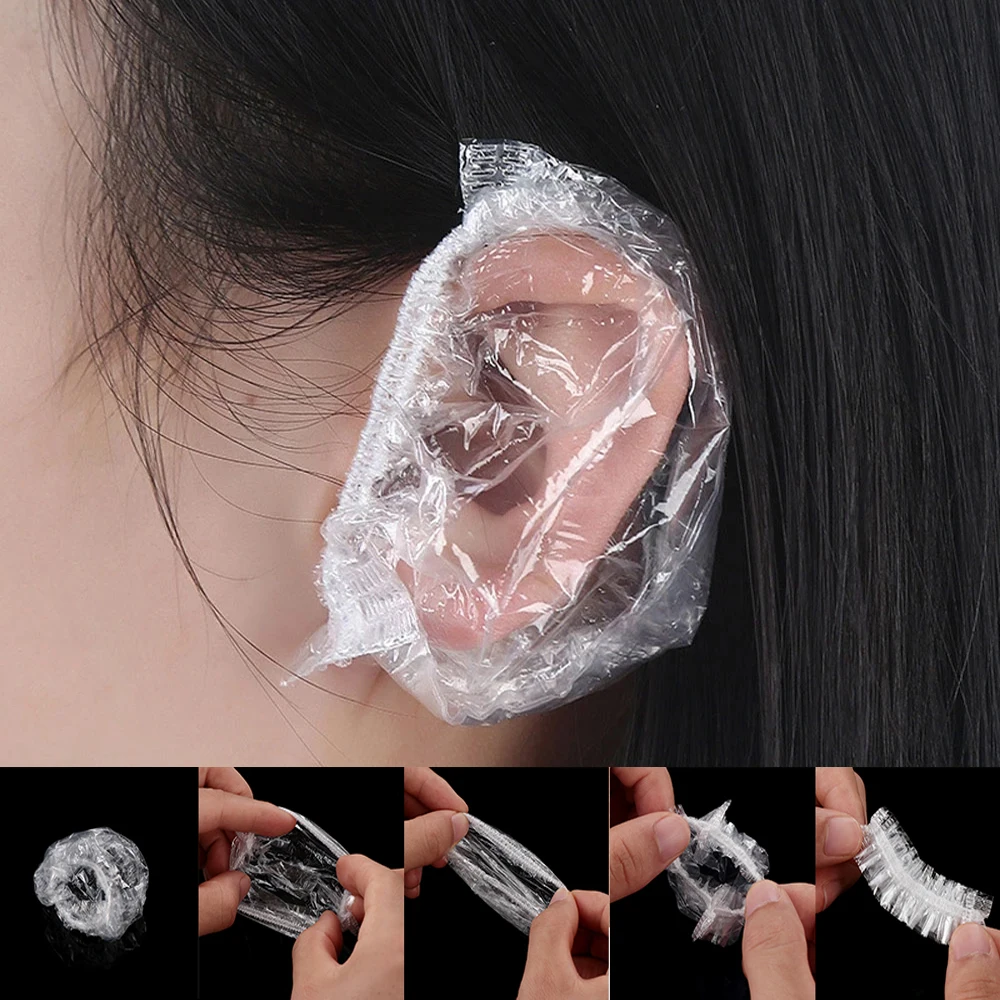 50/100pcs Ear Cover Disposable Waterproof Transparent Bath Shower Salon Wash Ear Protector Household Hair Dyeing Earmuffs Tools 
50/100pcs Ear Cover Disposable Waterproof Transparent Bath Shower Salon Wash Ear Protector Household Hair Dyeing Earmuffs Tools