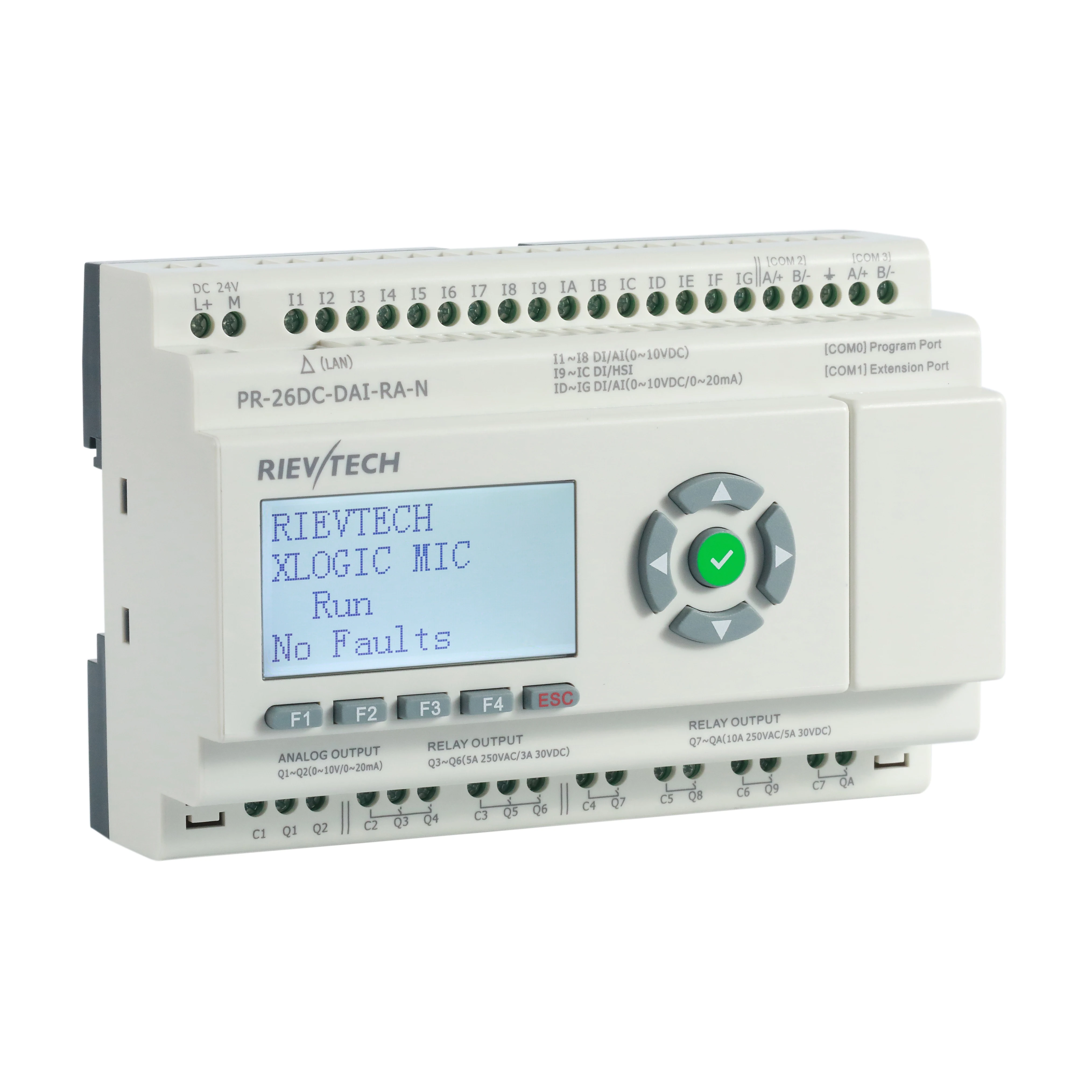 MQTT Protocol Supported Ethernet Industry 4.0 controller for IIoT control PLC modbus hvac controller PR-26DC-DAI-RA-N
MQTT Protocol Supported Ethernet Industry 4.0 controller for IIoT control PLC modbus hvac controller PR-26DC-DAI-RA-N