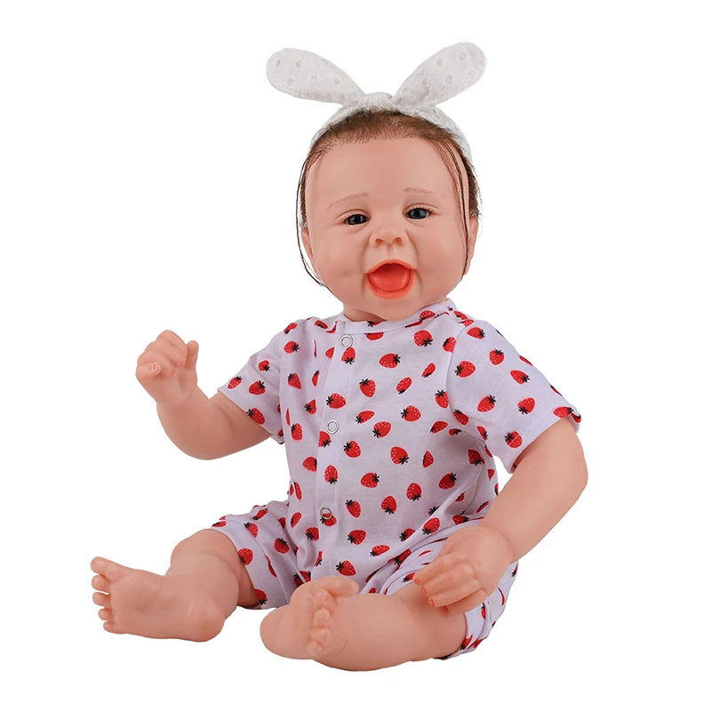 22Inch Lol Silicone Reborn Baby Doll Smile Newborn Princess Spotted Skirt Birthday Gift Toy Soft Vinyl Birthday Best Girl
22Inch Lol Silicone Reborn Baby Doll Smile Newborn Princess Spotted Skirt Birthday Gift Toy Soft Vinyl Birthday Best Girl