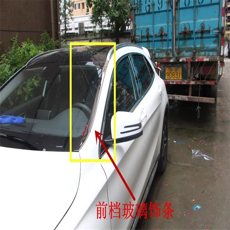 WELKINRY car auto cover for Mercedes-Benz GLA X156 2014 2015 2016 stainless steel front window windshield windscreen side trim
WELKINRY car auto cover for Mercedes-Benz GLA X156 2014 2015 2016 stainless steel front window windshield windscreen side trim