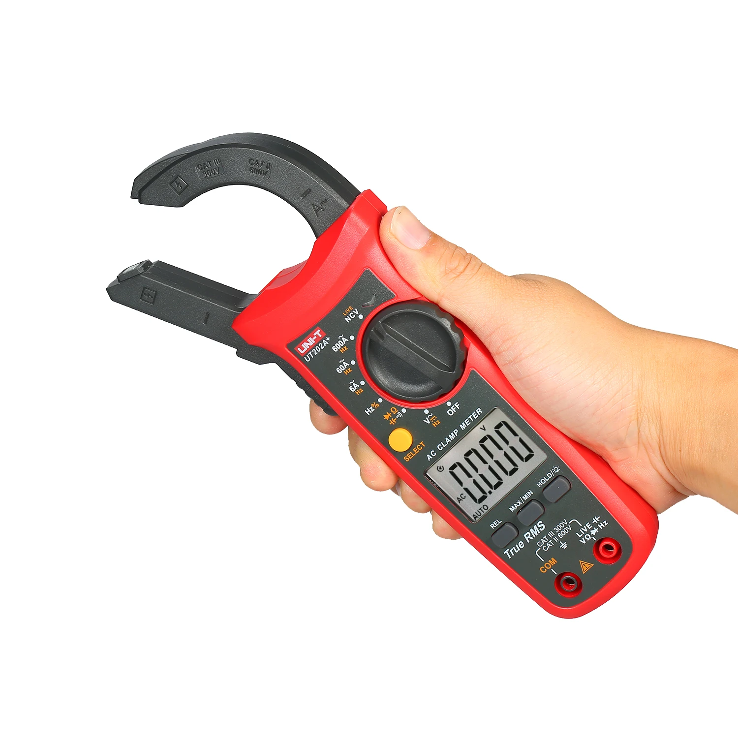 UNI-T UT202A+ 6000 Counts Digital Clamp Meter True RMS Multimeter Clamp Ammeter Voltage Meter NCV Test Universal Meter Tester
UNI-T UT202A+ 6000 Counts Digital Clamp Meter True RMS Multimeter Clamp Ammeter Voltage Meter NCV Test Universal Meter Tester