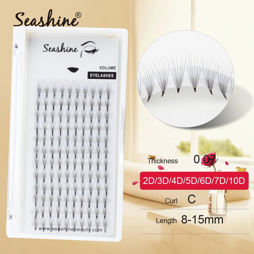 Seashine Eyelashes Makeup 12 Lines 2D-10D Premade Volume Fans Russian Volume Eyelash Faux Mink Premium Eyelashes Extension
Seashine Eyelashes Makeup 12 Lines 2D-10D Premade Volume Fans Russian Volume Eyelash Faux Mink Premium Eyelashes Extension