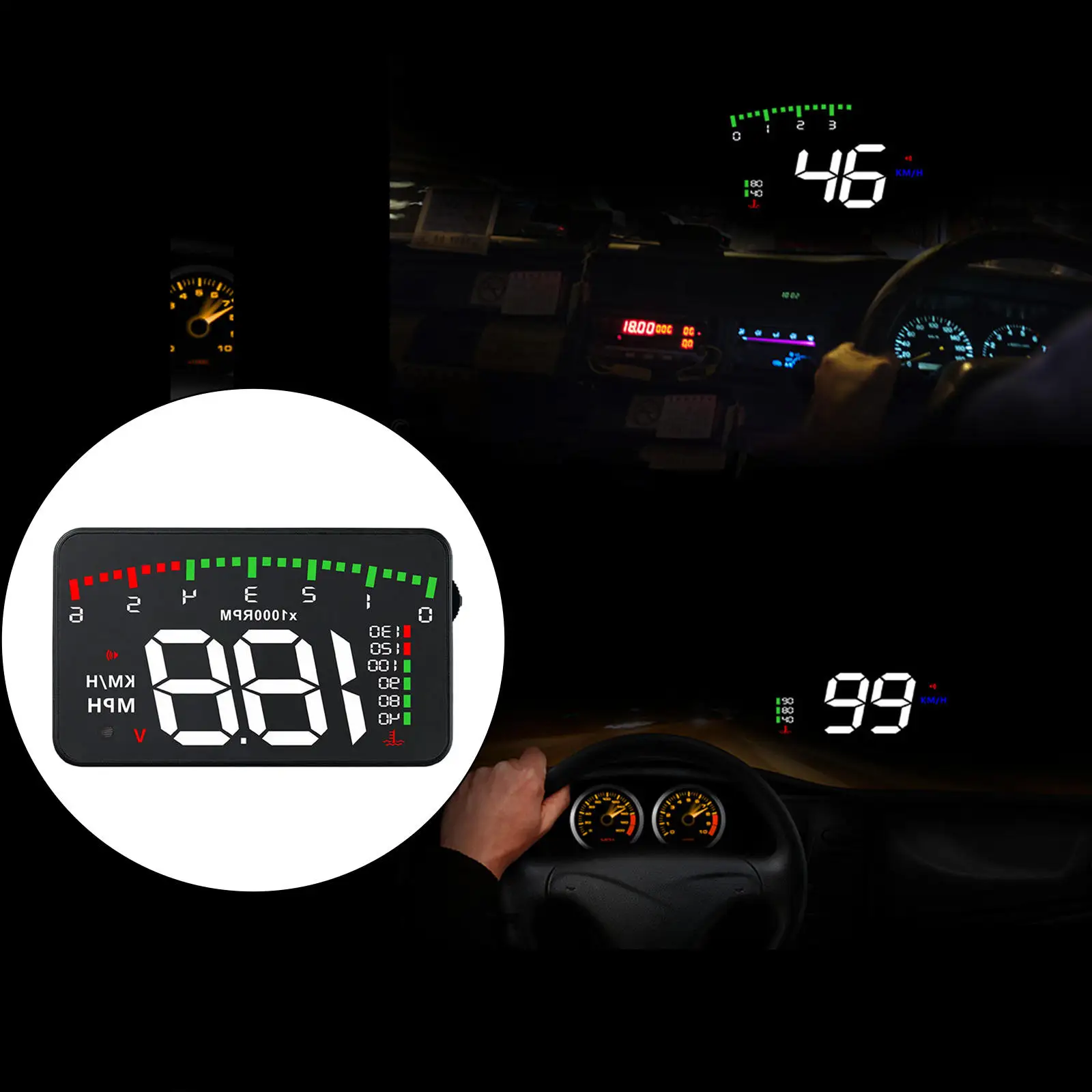 3.5inch HUD Head up Projector Display A900 OBD2 Mileage Measurement Speed Fatigue Measurement Universal Upgrade for Cars Trucks
3.5inch HUD Head up Projector Display A900 OBD2 Mileage Measurement Speed Fatigue Measurement Universal Upgrade for Cars Trucks