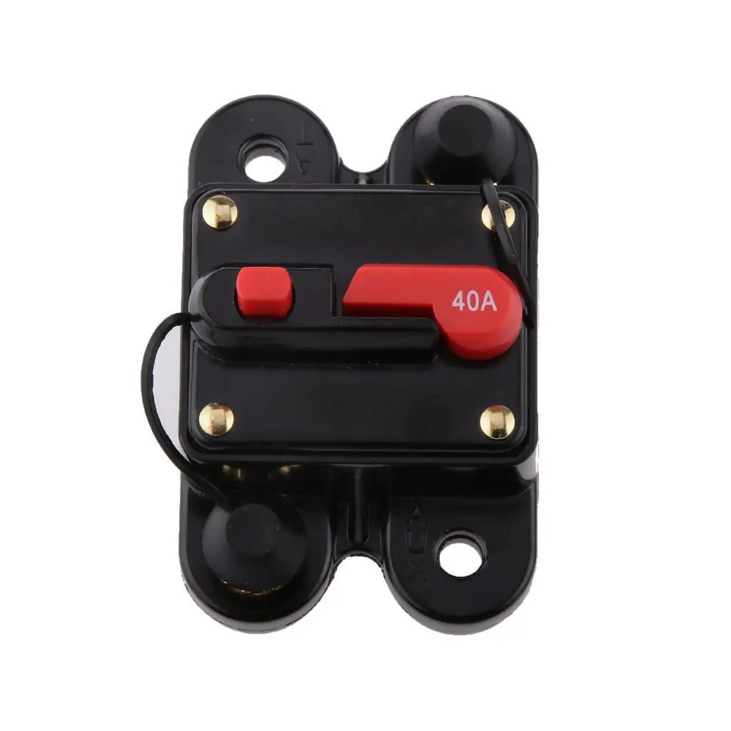Car Auto Marine Inline Circuit Breaker 40 AMP Manual Reset Audio Fuse Holder Safety Protection
Car Auto Marine Inline Circuit Breaker 40 AMP Manual Reset Audio Fuse Holder Safety Protection