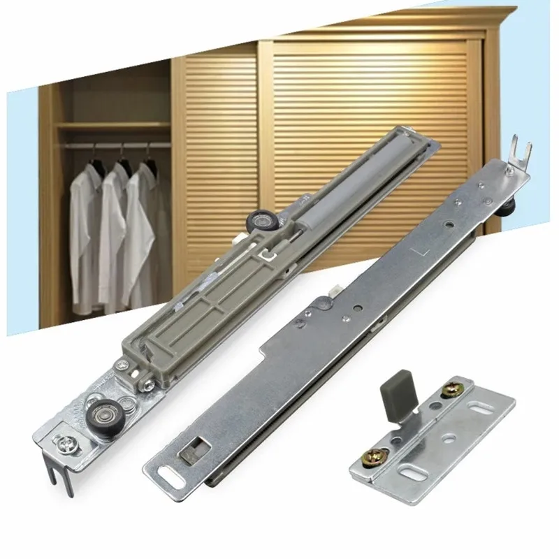 

2Pairs(2Left+2Right)/Lot Sliding Pocket Door Light Damper Buffer For Wardrobe Closet Cabinet Cupboard