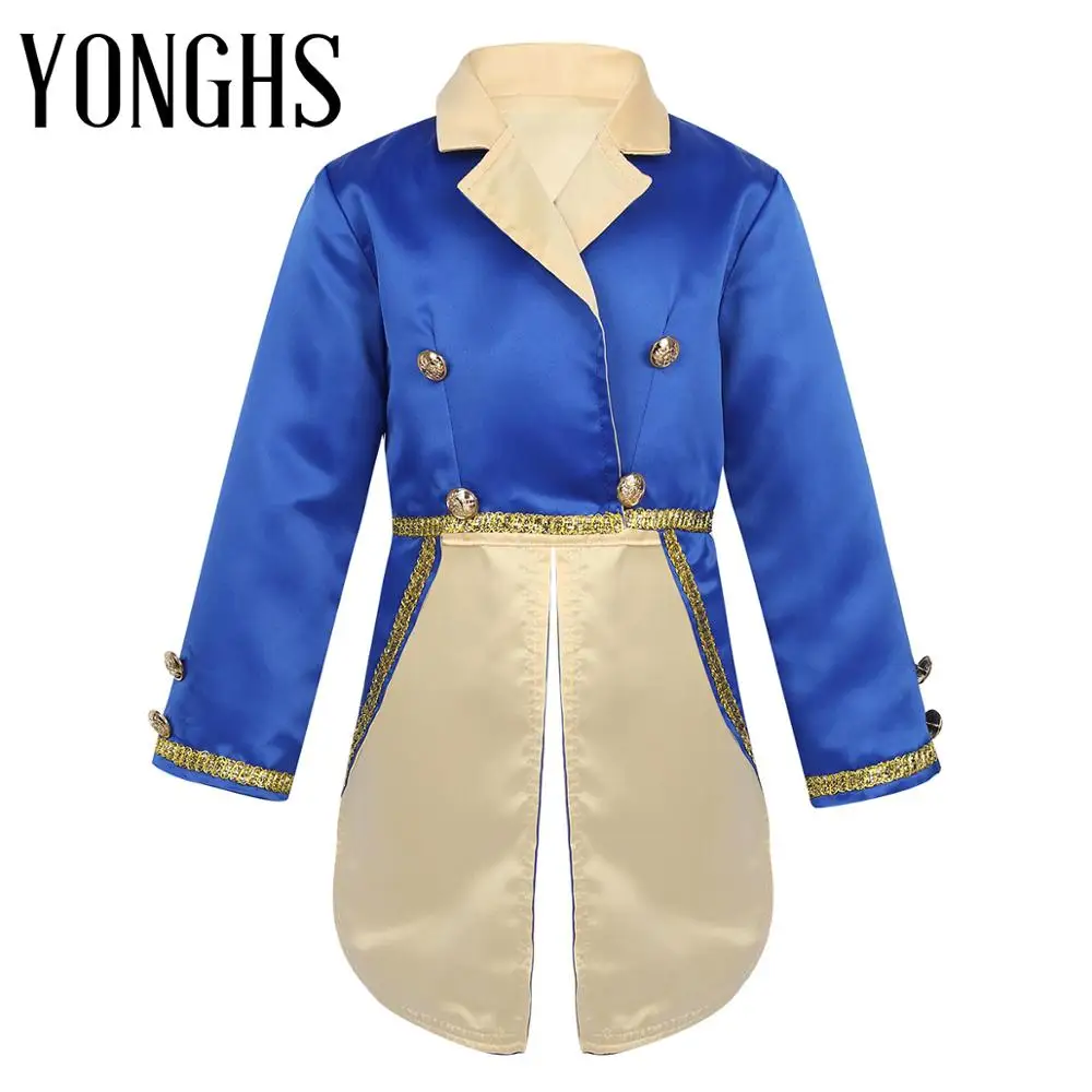 Kids Boys Prince Cosplay Costume Long Sleeves Turn-Down Collar Tuxedo Jacket Tailcoat for Halloween Cosplay Party SZ 12 Months-6
Kids Boys Prince Cosplay Costume Long Sleeves Turn-Down Collar Tuxedo Jacket Tailcoat for Halloween Cosplay Party SZ 12 Months-6