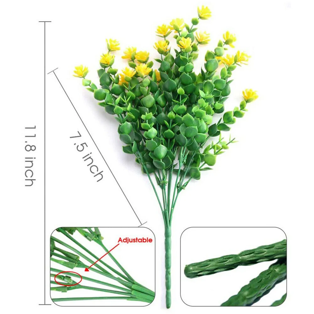 6 Bundles Artificial Yellow Flowers Plastic Simulation Floral For Garden Outdoor Party Decoration Fake Flowers Home Decor
6 Bundles Artificial Yellow Flowers Plastic Simulation Floral For Garden Outdoor Party Decoration Fake Flowers Home Decor