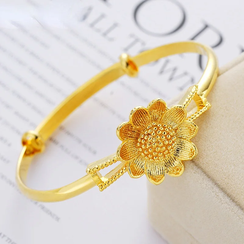 24k Gold Plated Bracelets for Women Female Gold Bracelet Solid Gold Lotus Bracelet Wedding Bride Jewelry Wedding Birthday Gifts
24k Gold Plated Bracelets for Women Female Gold Bracelet Solid Gold Lotus Bracelet Wedding Bride Jewelry Wedding Birthday Gifts