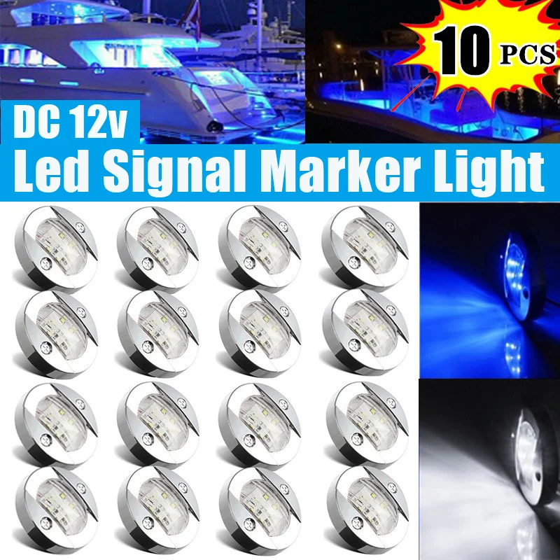 DC12V 6 LED Flush Mount Waterproof Marine Round Led Lights Boat Yacht Transom Mount Anchor Stern Lights Lamp Marker Side Light
DC12V 6 LED Flush Mount Waterproof Marine Round Led Lights Boat Yacht Transom Mount Anchor Stern Lights Lamp Marker Side Light