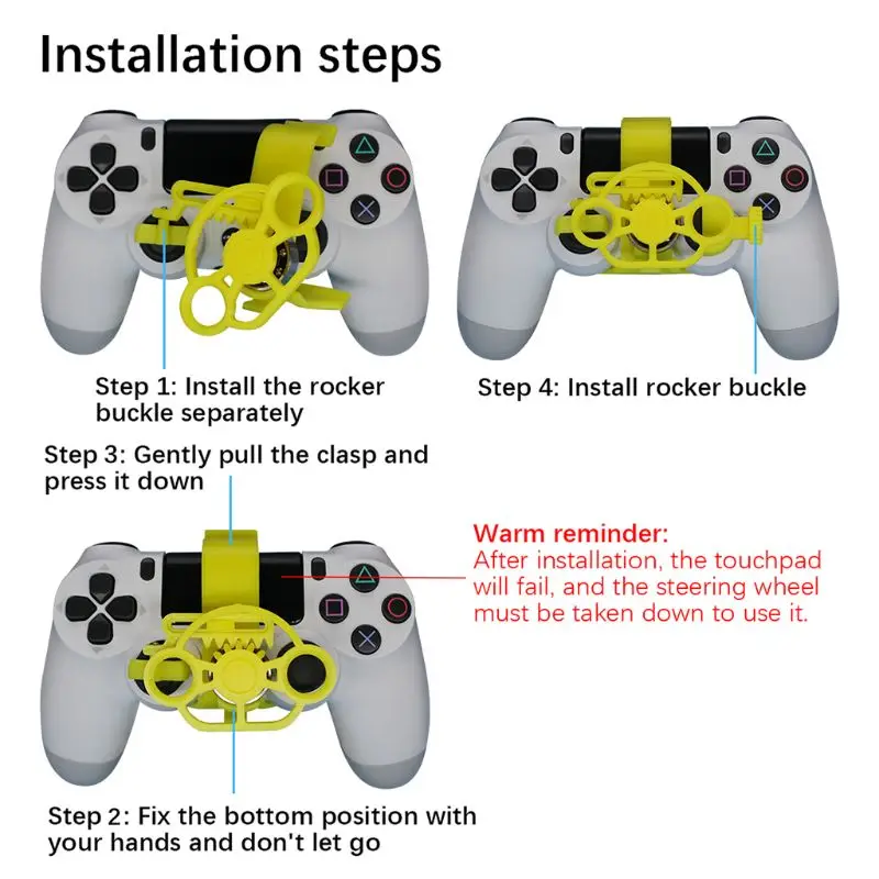 Racing Games Mini Steering Wheel Auxiliary Controller Game Joystick Racing Games Simulation Simulator Gamepad for PS4 Accessory
Racing Games Mini Steering Wheel Auxiliary Controller Game Joystick Racing Games Simulation Simulator Gamepad for PS4 Accessory