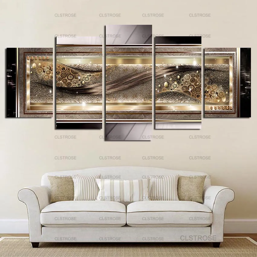 5 Panels Abstract Painting Gold Line Decoration Poster Decoration Home Living Room Frameless Painting Style Canvas Printing
5 Panels Abstract Painting Gold Line Decoration Poster Decoration Home Living Room Frameless Painting Style Canvas Printing