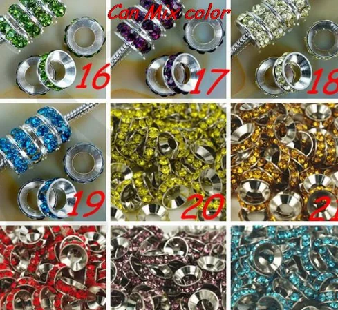 10mm 200pcs/lot white mixed multicolor u2244 Rondelle Spacer Beads Lot round silver Plated Big Hole European Bead crystal
10mm 200pcs/lot white mixed multicolor u2244 Rondelle Spacer Beads Lot round silver Plated Big Hole European Bead crystal