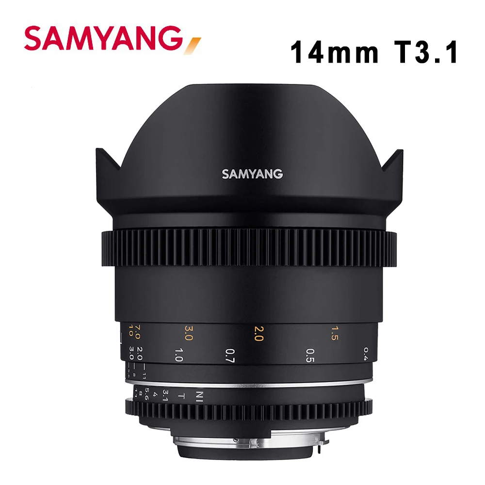 Объективы Samyang для камеры 14 мм T3.1 сверхширокоугольные цифровых зеркальных камер