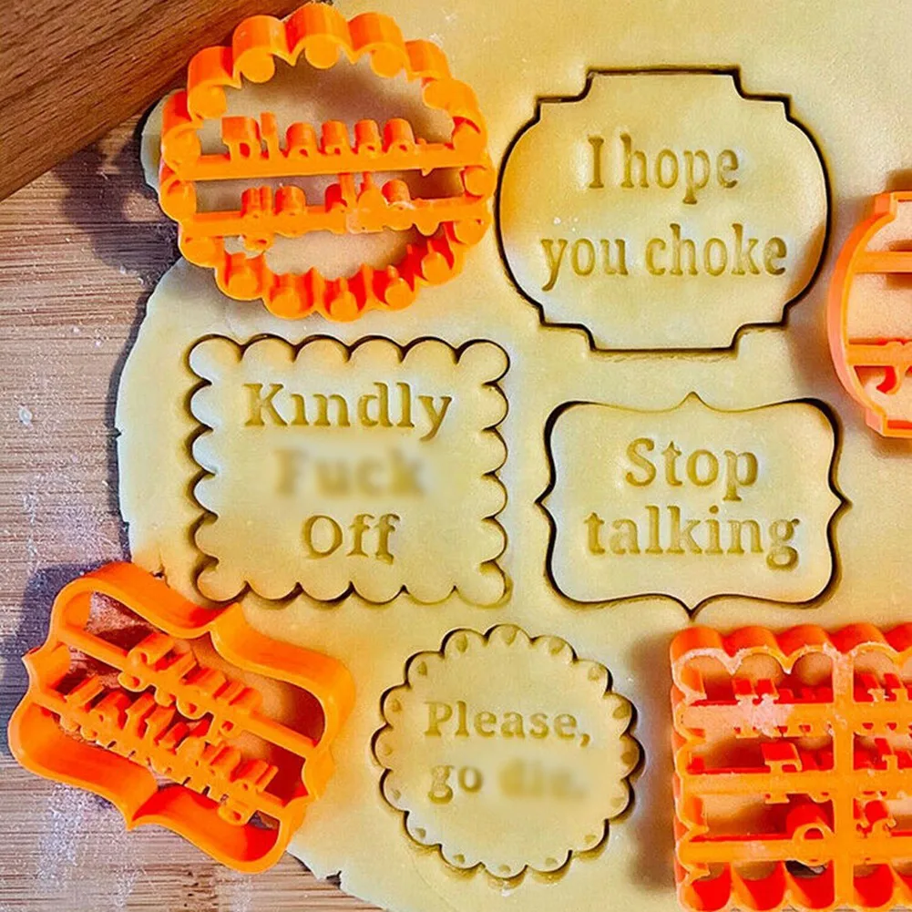 4pcs Cookie Molds With Good Wishes Cookie Form With Fun And Irreverent Phrases Cookie Moulds Baking Mould Cookie Decorating Tool
4pcs Cookie Molds With Good Wishes Cookie Form With Fun And Irreverent Phrases Cookie Moulds Baking Mould Cookie Decorating Tool