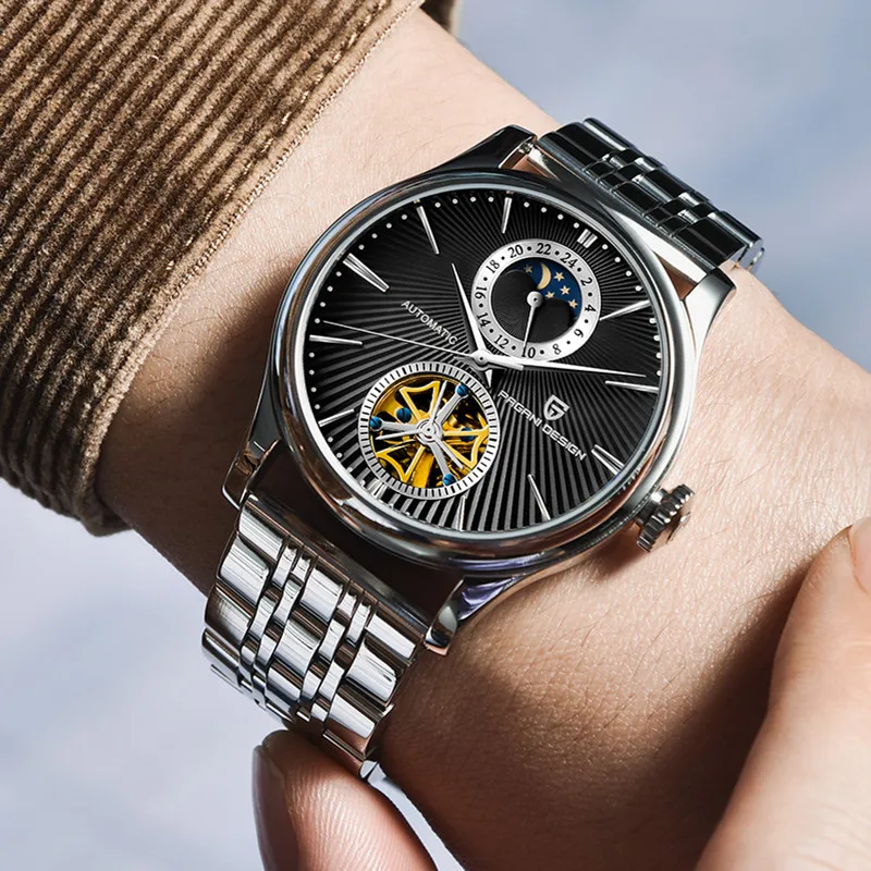 Reloj Hombre PAGANI DESIGN Men's Watches Top Brand Fashion Leather Tourbillon Automatic Mechanical 100M Waterproof Sports Watch
Reloj Hombre PAGANI DESIGN Men's Watches Top Brand Fashion Leather Tourbillon Automatic Mechanical 100M Waterproof Sports Watch