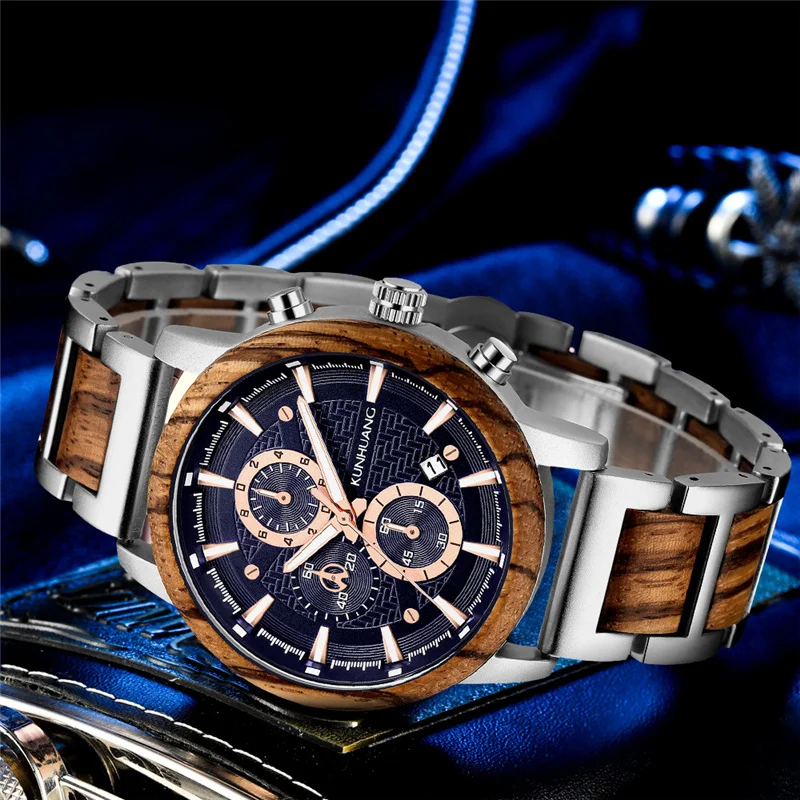 2021 New Top Brand Sports Men's Watch Red Sandalwood Alloy Strap Calendar Watches Multi-Function Fashion Watch For Men
2021 New Top Brand Sports Men's Watch Red Sandalwood Alloy Strap Calendar Watches Multi-Function Fashion Watch For Men