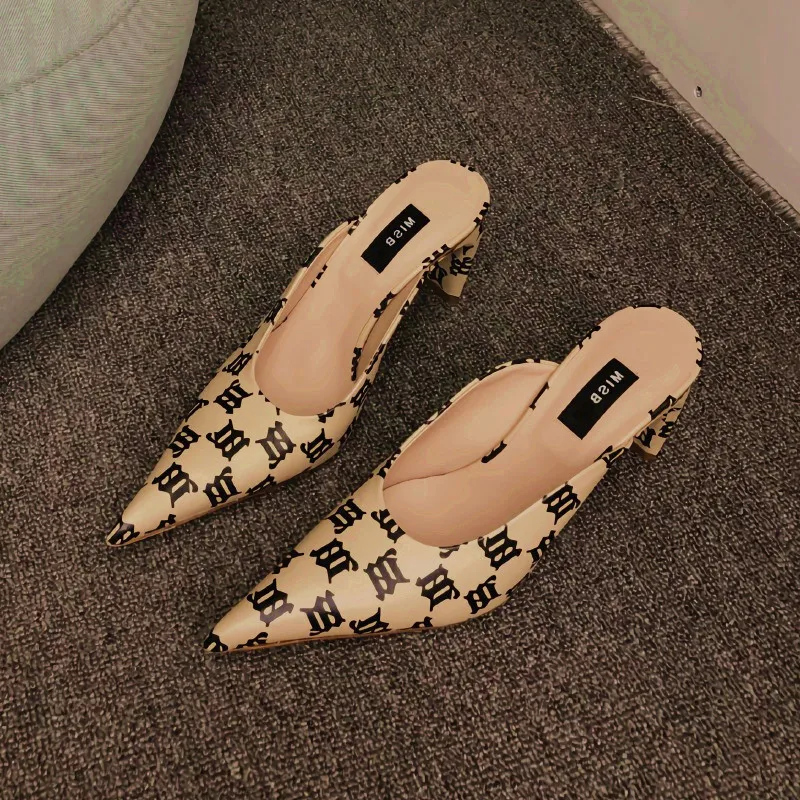 2021 New Pointed Shallow Mouth Single Shoes Fashion Printing High Heel Women's Shoes Spring and Summer Casual Shoes Muller Shoes
2021 New Pointed Shallow Mouth Single Shoes Fashion Printing High Heel Women's Shoes Spring and Summer Casual Shoes Muller Shoes