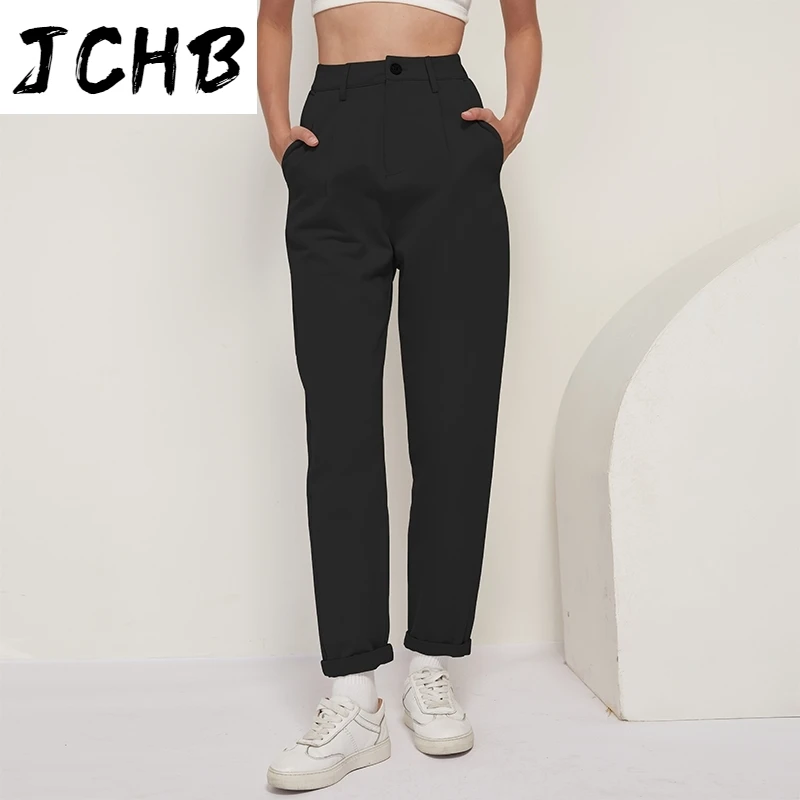 JCHB Women 100% Cotton Solid Long Pants Elegant Office Lady Trousers Casual Pleated Long Length Pencil Pants Female Pantalone
JCHB Women 100% Cotton Solid Long Pants Elegant Office Lady Trousers Casual Pleated Long Length Pencil Pants Female Pantalone