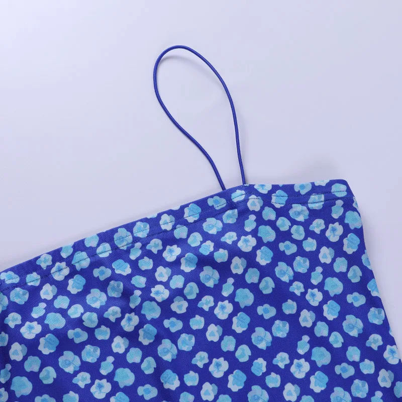 Viifaa Blue Floral Print Summer Slip Dress Streetwear Women 2021 Spaghetti Strap Stretchy Bodycon Mini Dress Party
Viifaa Blue Floral Print Summer Slip Dress Streetwear Women 2021 Spaghetti Strap Stretchy Bodycon Mini Dress Party