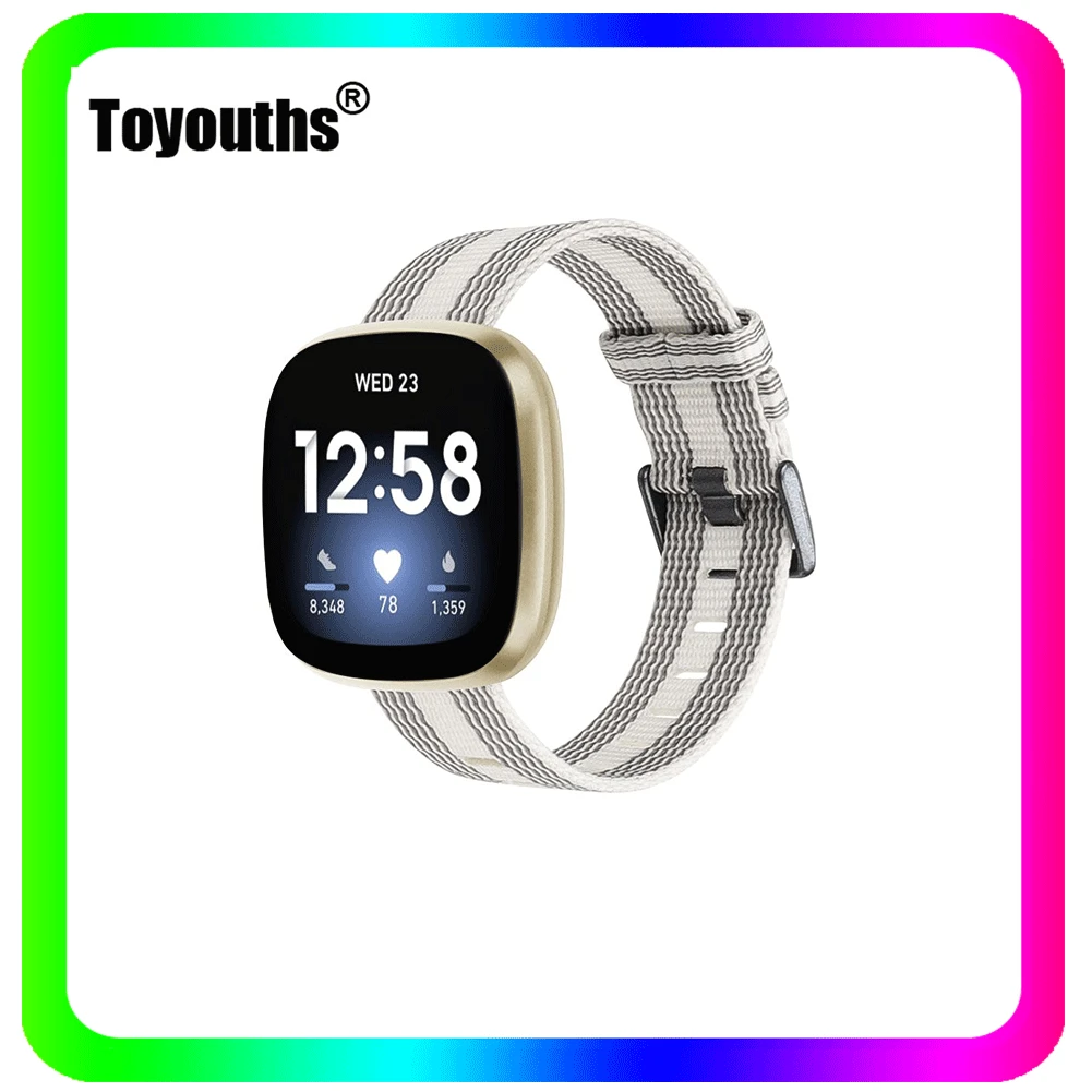 Watchband for Fitbit Versa 3 Nylon Strap Women Men Wrist Strap Band Replacement Stainless Steel Clasp Strap for Fitbit Versa 3
Watchband for Fitbit Versa 3 Nylon Strap Women Men Wrist Strap Band Replacement Stainless Steel Clasp Strap for Fitbit Versa 3