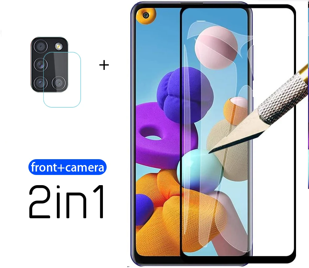 2 In 1 Tempered glass For Samsung Galaxy A21s A 21S 21 S A21 Camera Lens Film Screen Protector for Samsung A21s Protection glass
2 In 1 Tempered glass For Samsung Galaxy A21s A 21S 21 S A21 Camera Lens Film Screen Protector for Samsung A21s Protection glass