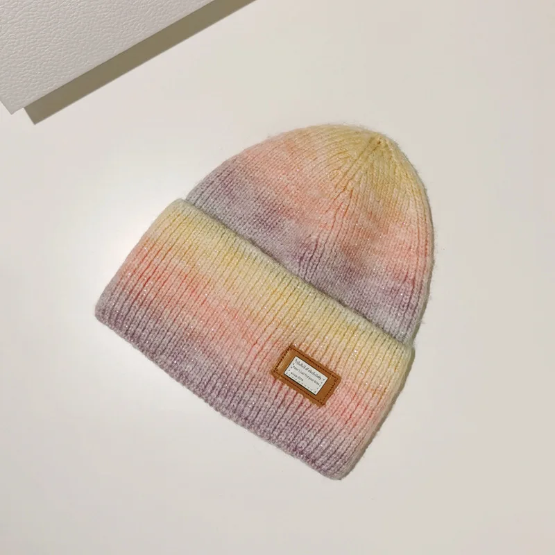 Утолщенная шерстяная шапка радужного цвета с градиентом в Корейском стиле Осень-зима шерстяная шапка с градиентом женская теплая вязаная ш...
Утолщенная шерстяная шапка радужного цвета с градиентом в Корейском стиле Осень-зима шерстяная шапка с градиентом женская теплая вязаная ш...