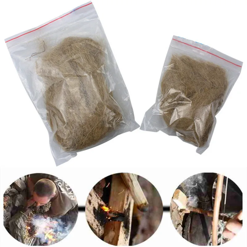 2Pcs Natural Jute Silk Outdoor Survival Tools Fire Starter Tools Drilling Wood Make Fire Camping Hunting Accessories
2Pcs Natural Jute Silk Outdoor Survival Tools Fire Starter Tools Drilling Wood Make Fire Camping Hunting Accessories