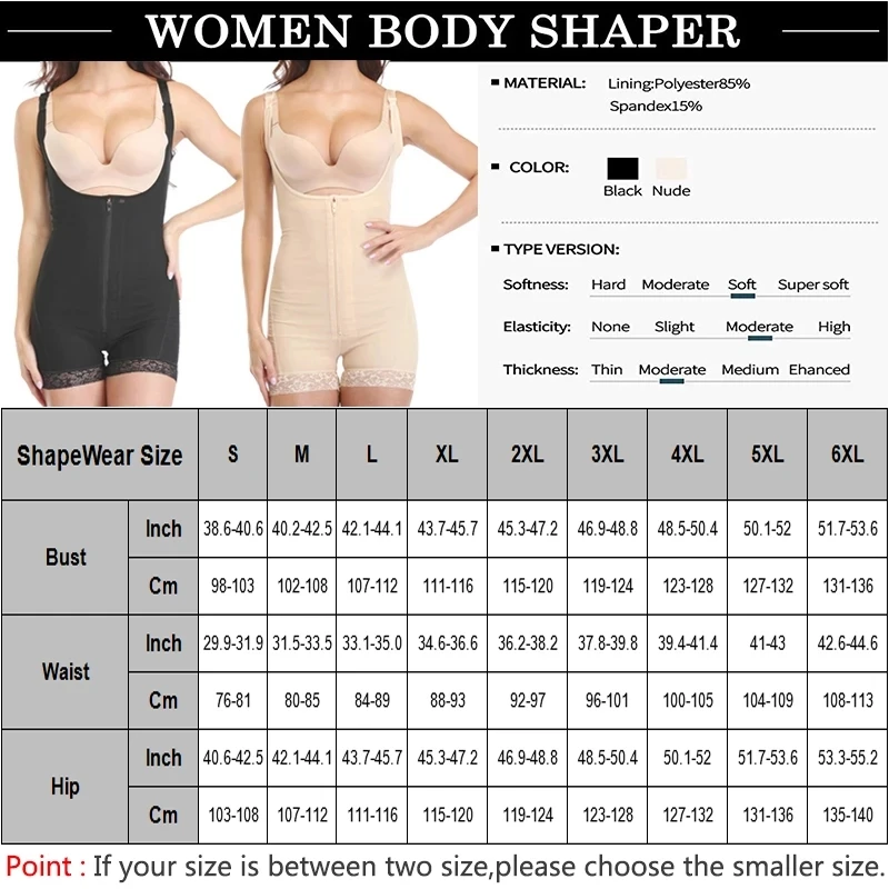 Fajas Reductoras Plus Size S-6XL Magic Full Body Shaper Bodysuit Slimming Waist Trainer Girdle Thigh Trimmer Weight Loss Corset
Fajas Reductoras Plus Size S-6XL Magic Full Body Shaper Bodysuit Slimming Waist Trainer Girdle Thigh Trimmer Weight Loss Corset