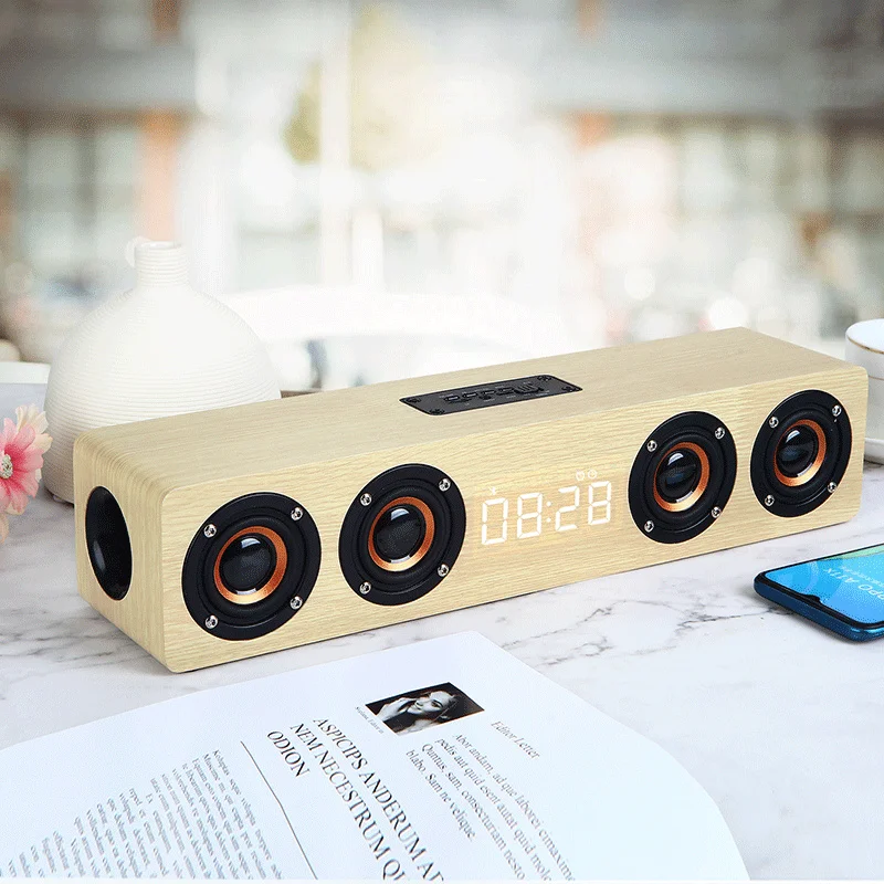 Портативный деревянный Bluetooth-динамик, часы, компьютер, маленький динамик, подарок, высокая мощность звука
Портативный деревянный Bluetooth-динамик, часы, компьютер, маленький динамик, подарок, высокая мощность звука