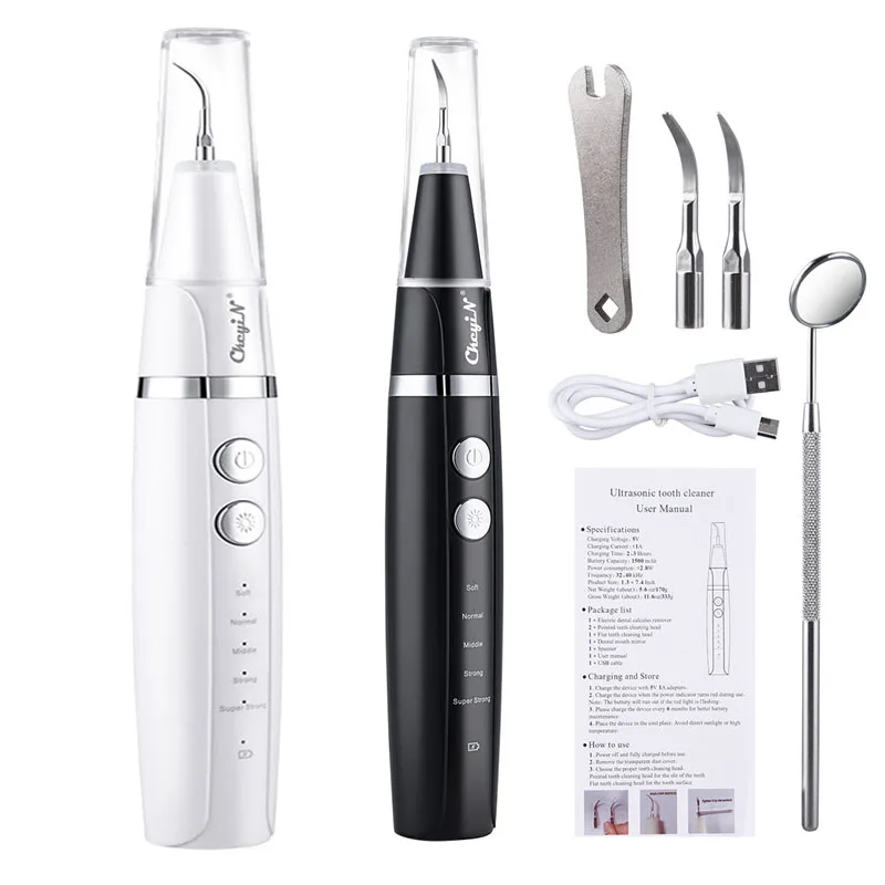 CkeyiN Ultrasonic Tooth Cleaner Calculus Remover 5 models Teeth Whitening Dental Scaler Oral Teeth Tartar Remover with LED light
CkeyiN Ultrasonic Tooth Cleaner Calculus Remover 5 models Teeth Whitening Dental Scaler Oral Teeth Tartar Remover with LED light