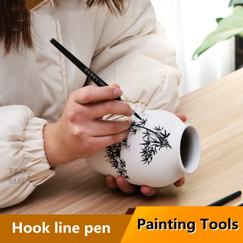 1pcs Ceramic Art Painting Hook Line Brush Fine Wolf Hair Brush Fine Line Stroke Ceramic DIY Underglaze Painting Tool
1pcs Ceramic Art Painting Hook Line Brush Fine Wolf Hair Brush Fine Line Stroke Ceramic DIY Underglaze Painting Tool
