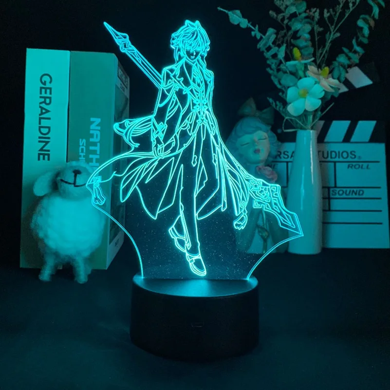 Acrylic Night Light Baby LED Anime 3D Desk Lamp Bedside Illusion Nightlight Zhongli Figure Genshin Impact Kid Fans Birthday Gift
Acrylic Night Light Baby LED Anime 3D Desk Lamp Bedside Illusion Nightlight Zhongli Figure Genshin Impact Kid Fans Birthday Gift