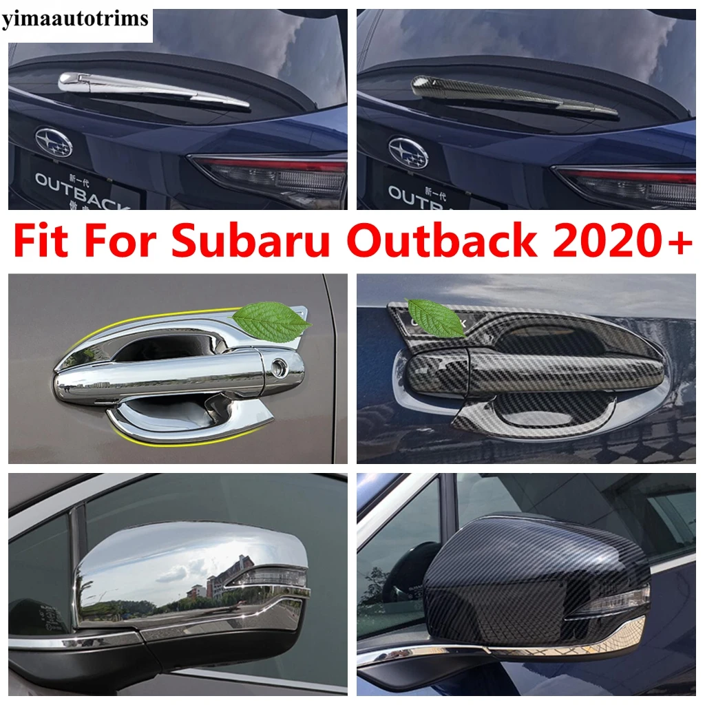 Накладки на автомобильные зеркала заднего вида для Subaru Outback 2020 2021, аксессуары из хромированного/углеродного волокна
Накладки на автомобильные зеркала заднего вида для Subaru Outback 2020 2021, аксессуары из хромированного/углеродного волокна