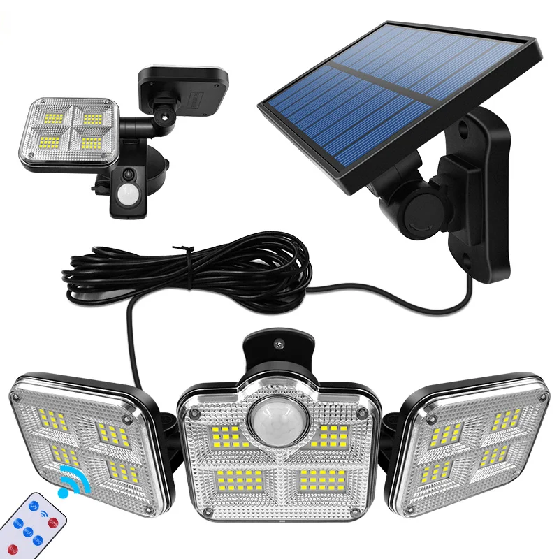 120led 3 Head Super Bright Solar Lights Outdoor Indoor Solar Lamp With Adjustable Head Wide Lighting Angle Garden Garage Lights
120led 3 Head Super Bright Solar Lights Outdoor Indoor Solar Lamp With Adjustable Head Wide Lighting Angle Garden Garage Lights