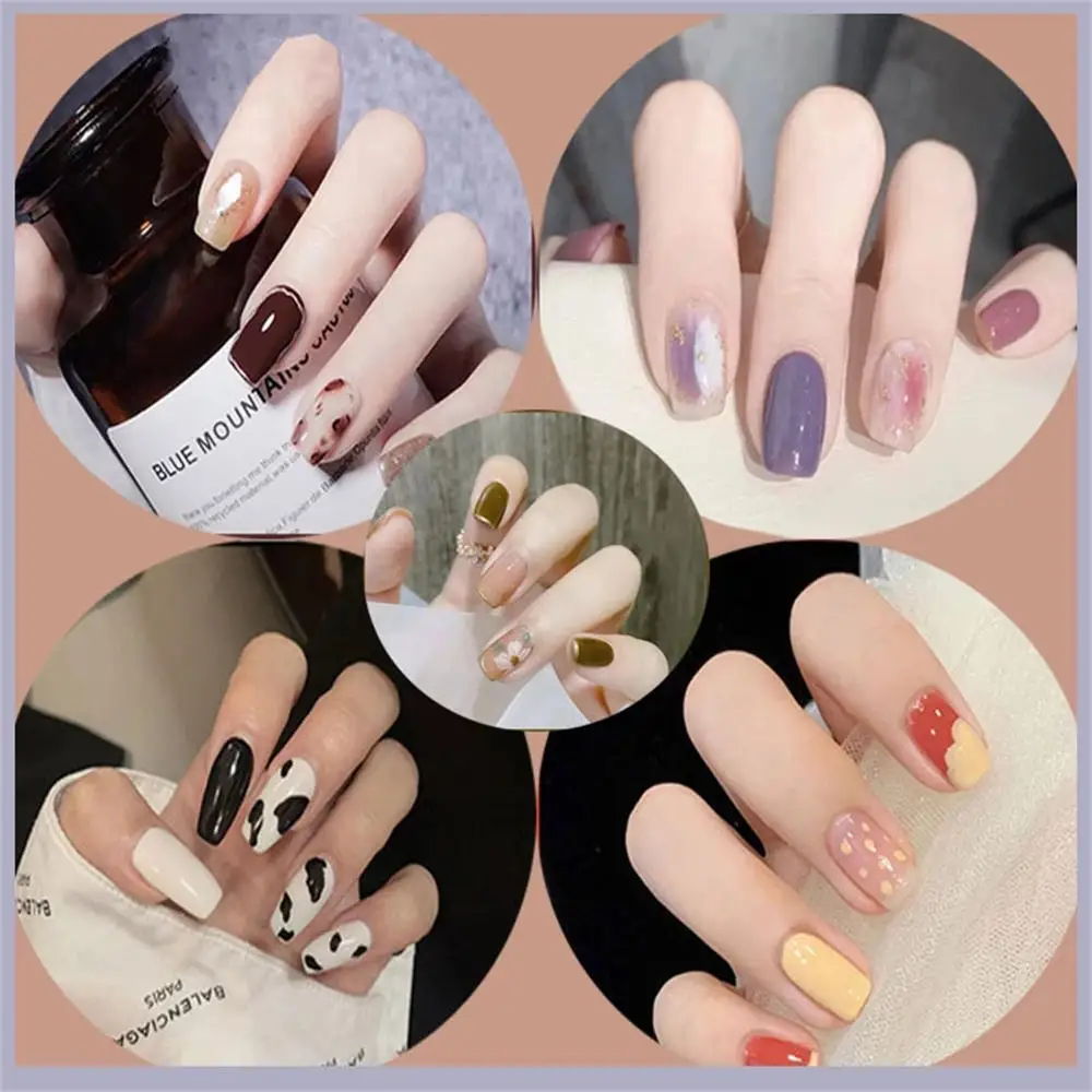 24Pcs Nails Art Manicure Tool False Nail Creative Finished Fingernails Wearable Simple Nail Sticker Detachable False Nail Piece
24Pcs Nails Art Manicure Tool False Nail Creative Finished Fingernails Wearable Simple Nail Sticker Detachable False Nail Piece