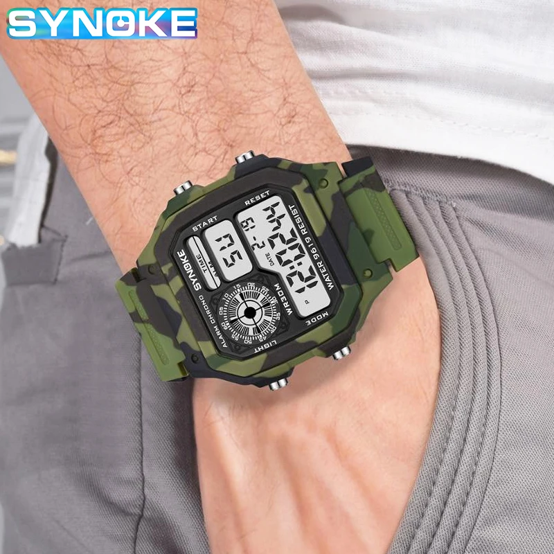 Luxury Sport Watches Men Waterproof Military Watch Camouflage LED Digital Wristwatch Square Man Electronic Clock Montre Homme
Luxury Sport Watches Men Waterproof Military Watch Camouflage LED Digital Wristwatch Square Man Electronic Clock Montre Homme